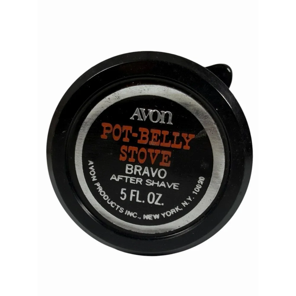 VTG AVON POT BELLY STOVE EXCALIBUR AFTERSHAVE 5 OZ